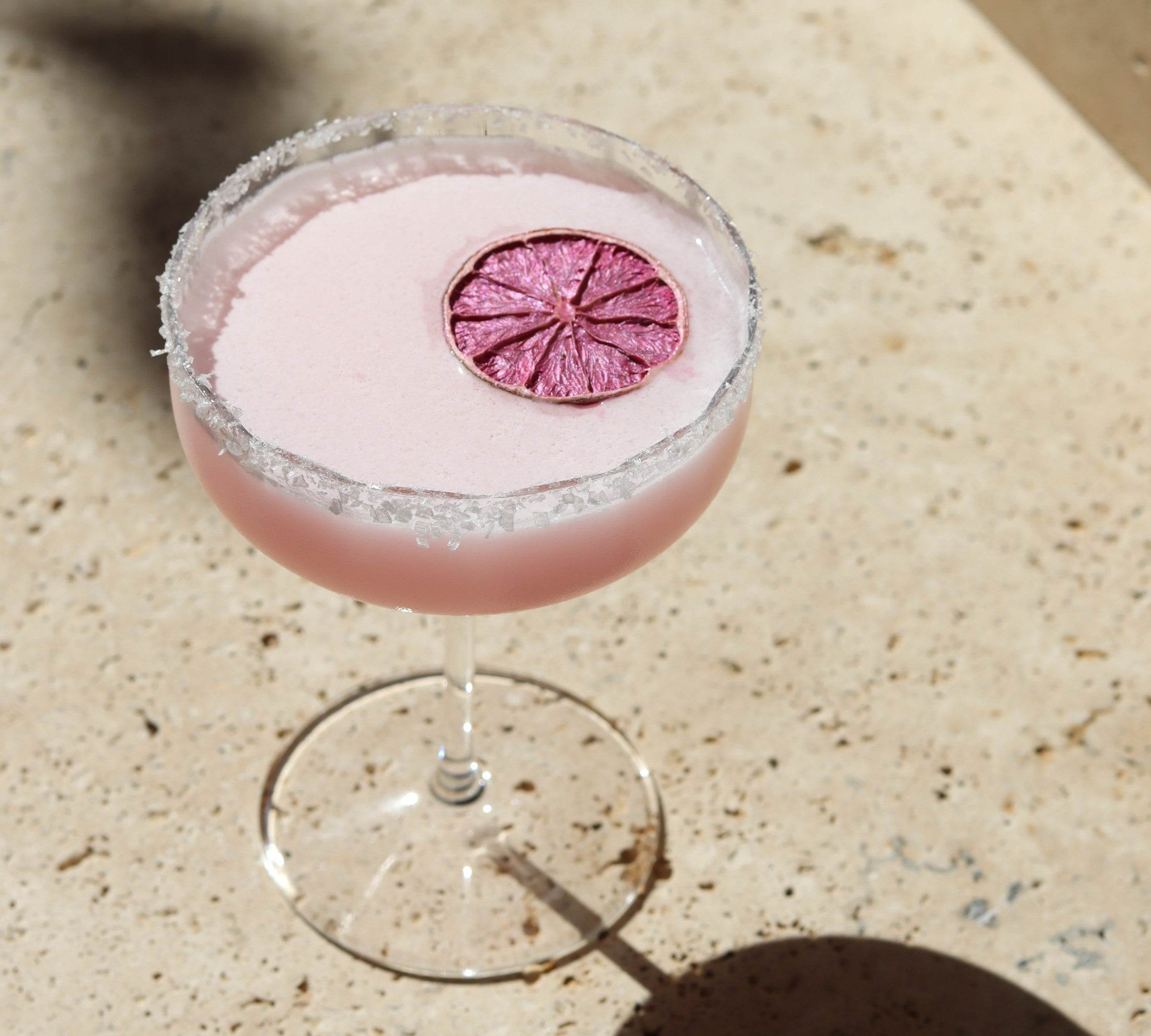 Inspired by Spring: Blushing strawberry margarita.