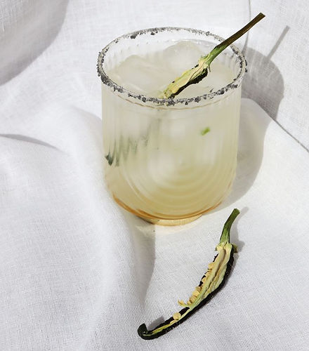 Naked Jalapeño cocktail garnish