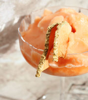 Glittery Melon Garnish