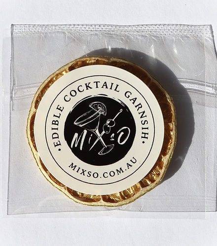 24K Gold Lime single garnish