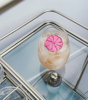 Hot Pink Cocktail Garnish