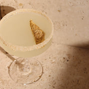 Golden Melon Peel Garnish