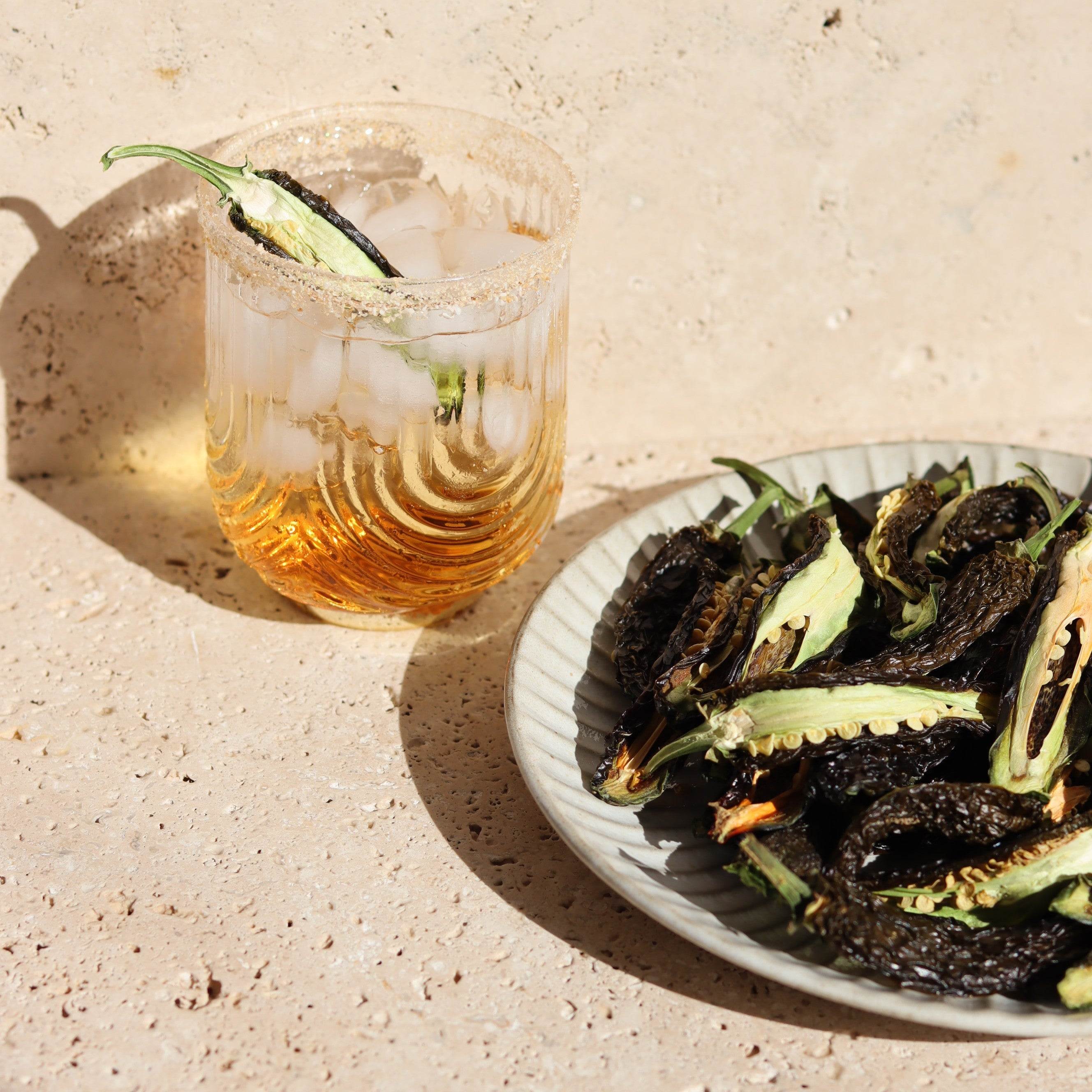 Dehydrated Jalapeño Cocktail Garnish
