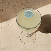 blue coloured garnish